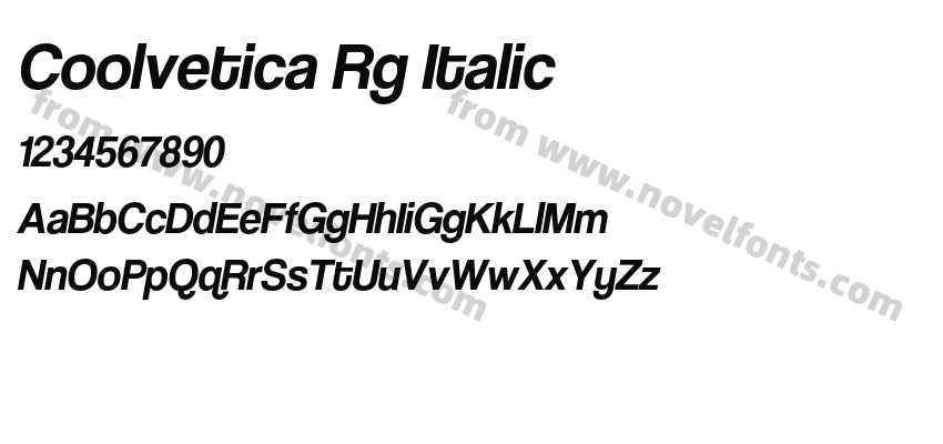 Coolvetica Rg ItalicPreview