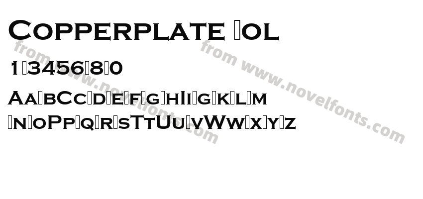 Copperplate BolPreview
