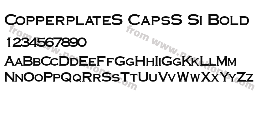 CopperplateS CapsS Si BoldPreview