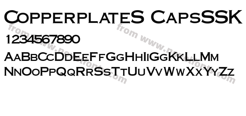 CopperplateS CapsSSK BoldPreview