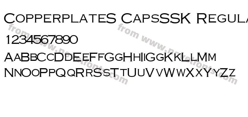 CopperplateS CapsSSK RegularPreview