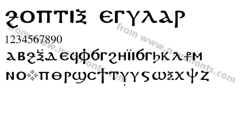 Coptic RegularPreview
