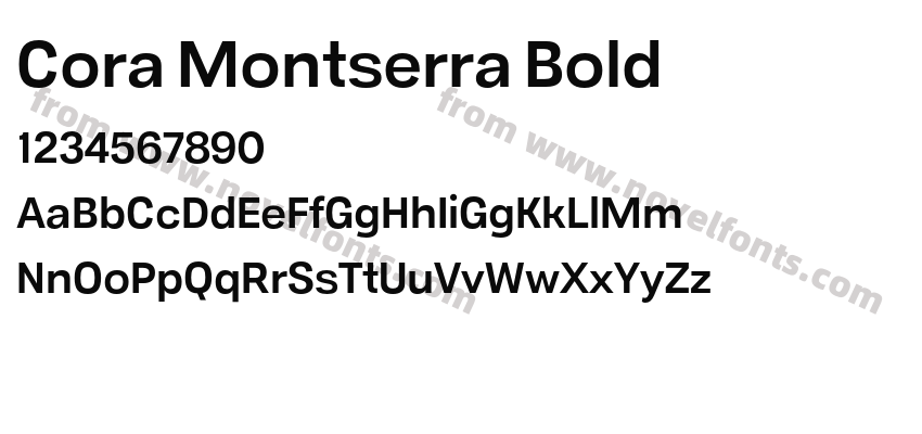 Cora Montserra BoldPreview