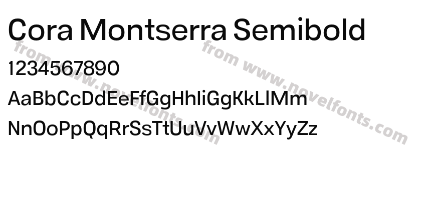 Cora Montserra SemiboldPreview