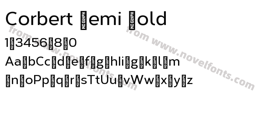 Corbert Demi BoldPreview