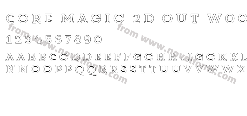 Core Magic 2D Out W00 RegularPreview