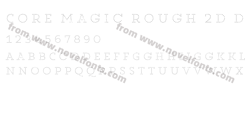 Core Magic Rough 2D Dot2 W00 RgPreview
