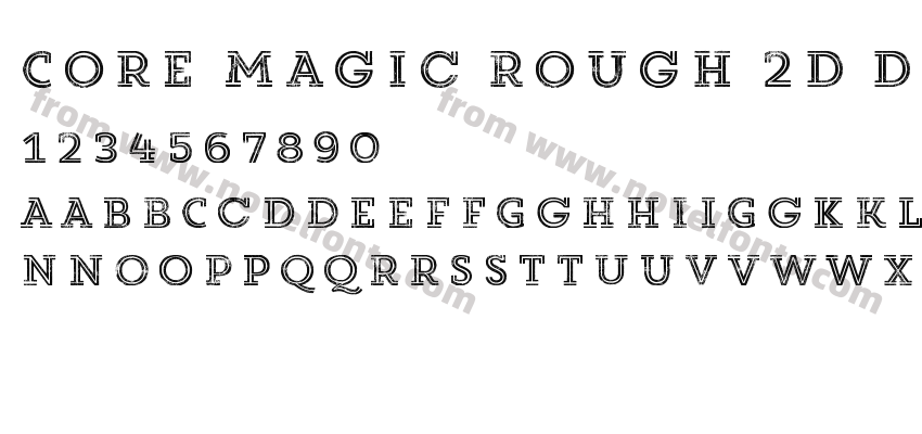 Core Magic Rough 2D Double W00Preview