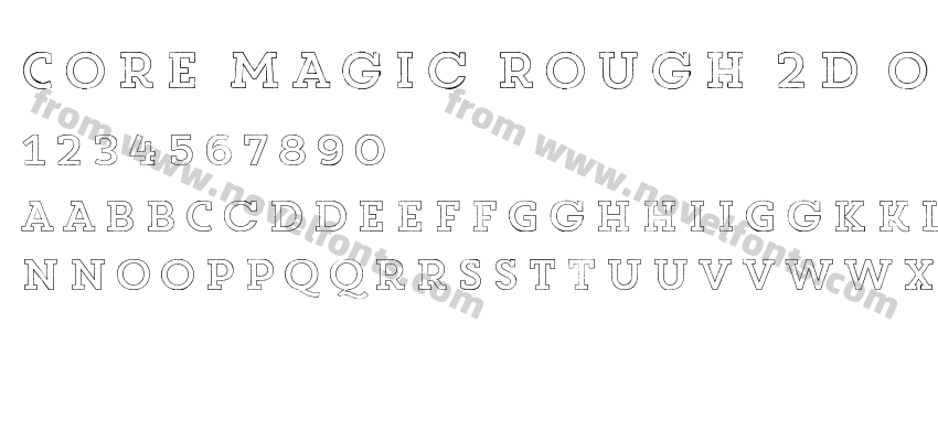Core Magic Rough 2D Out W00 RgPreview