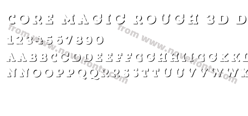 Core Magic Rough 3D Down W00 RgPreview