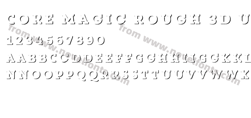 Core Magic Rough 3D Up W00 RgPreview