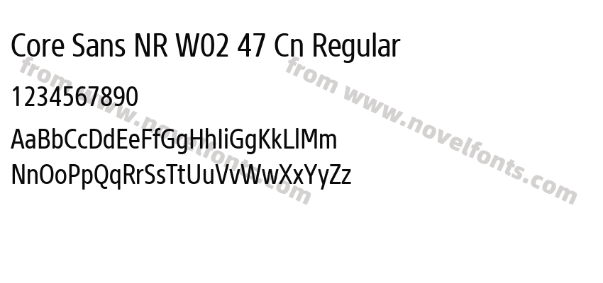 Core Sans NR W02 47 Cn RegularPreview