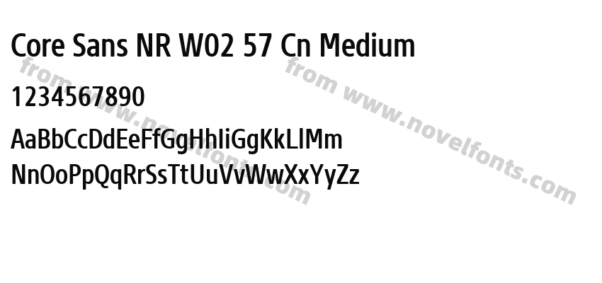 Core Sans NR W02 57 Cn MediumPreview