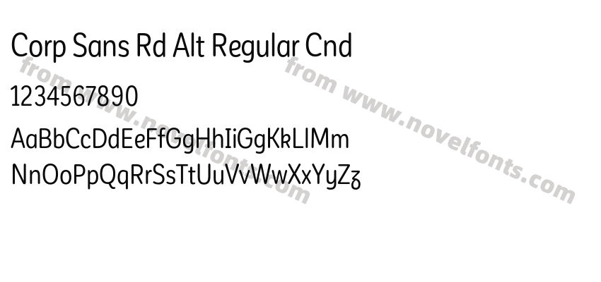 Corp Sans Rd Alt Regular CndPreview