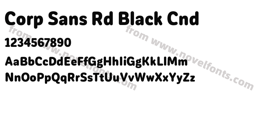 Corp Sans Rd Black CndPreview