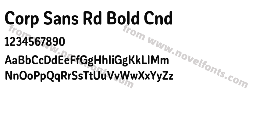 Corp Sans Rd Bold CndPreview