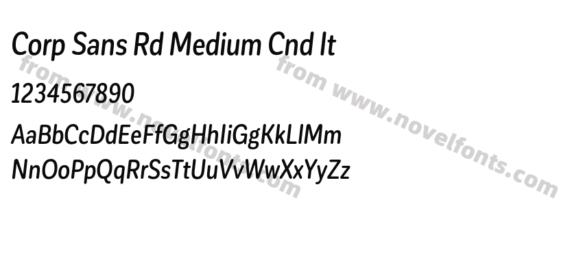 Corp Sans Rd Medium Cnd ItPreview