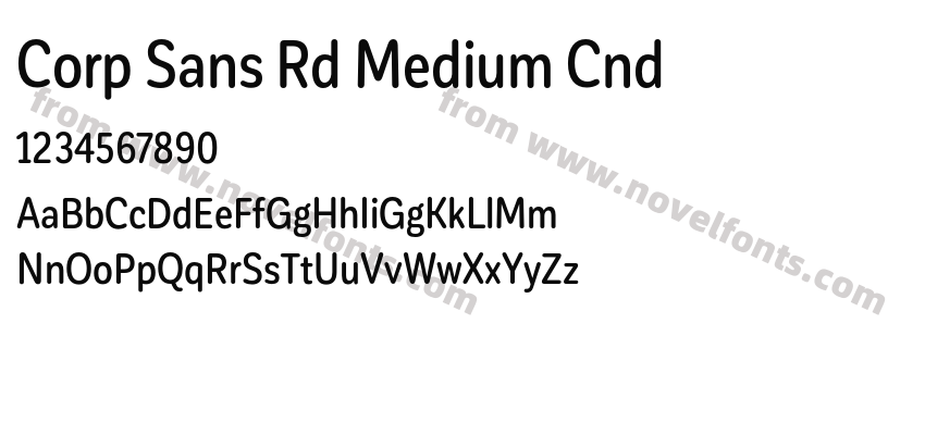Corp Sans Rd Medium CndPreview