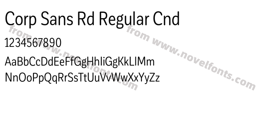 Corp Sans Rd Regular CndPreview