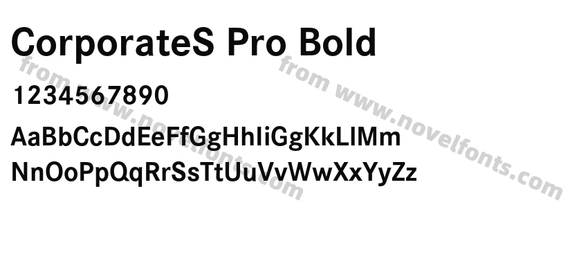 CorporateS Pro BoldPreview