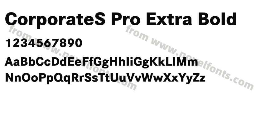 CorporateS Pro Extra BoldPreview