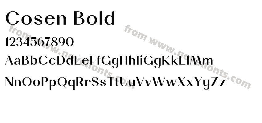 Cosen BoldPreview