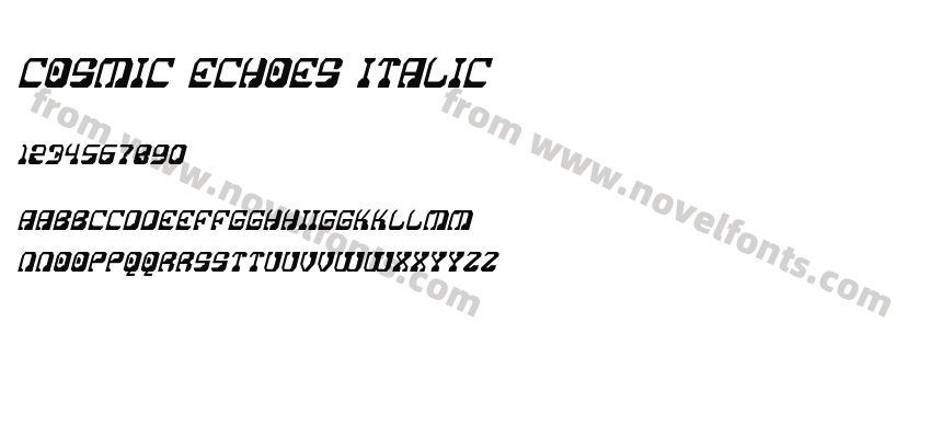 Cosmic Echoes ItalicPreview