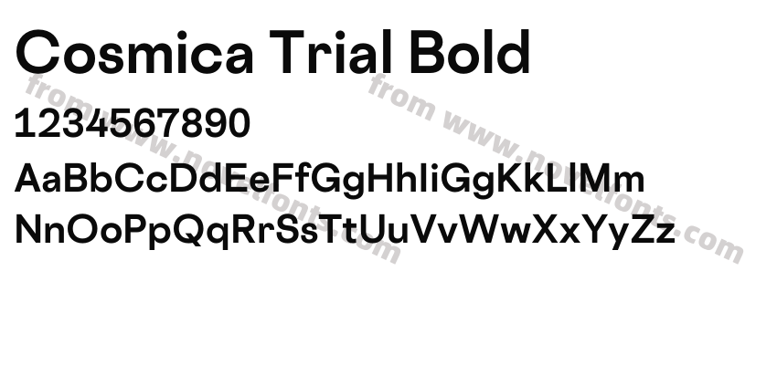 Cosmica Trial BoldPreview