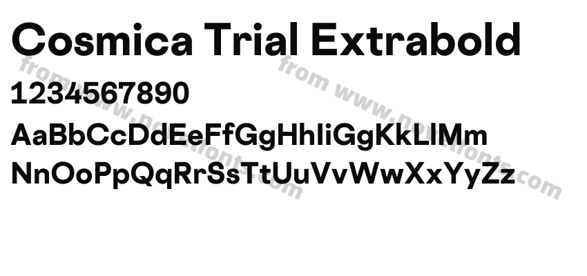 Cosmica Trial ExtraboldPreview