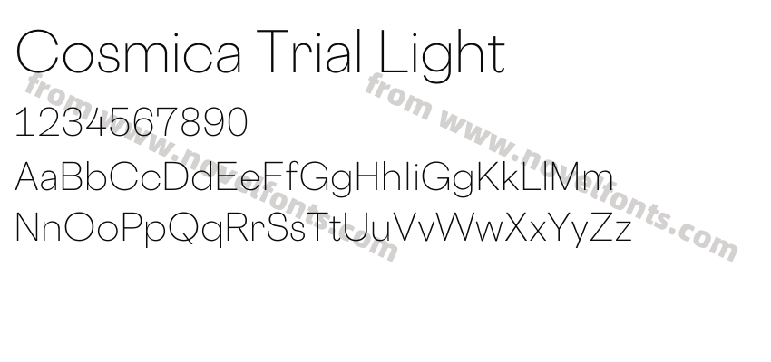 Cosmica Trial LightPreview