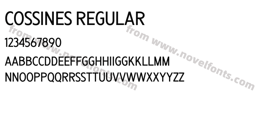 Cossines RegularPreview