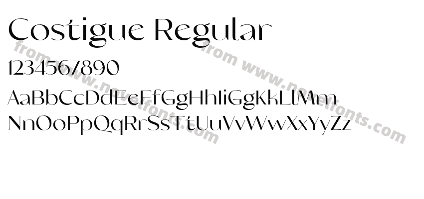 Costigue RegularPreview