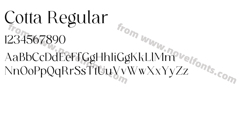 Cotta RegularPreview