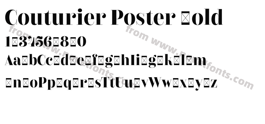 Couturier Poster BoldPreview