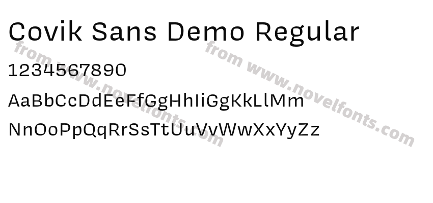 Covik Sans Demo RegularPreview