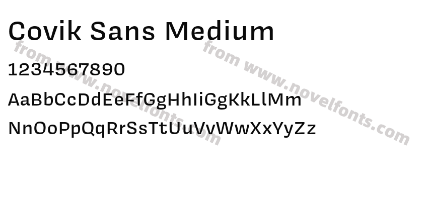 Covik Sans MediumPreview