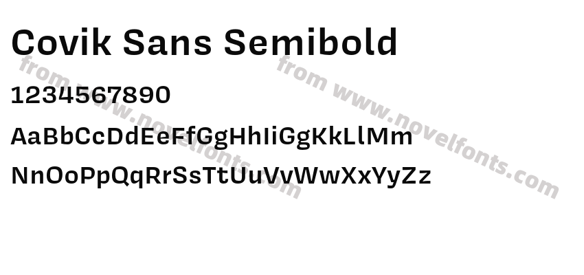 Covik Sans SemiboldPreview