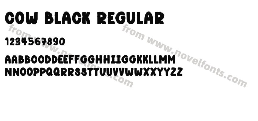 Cow Black RegularPreview