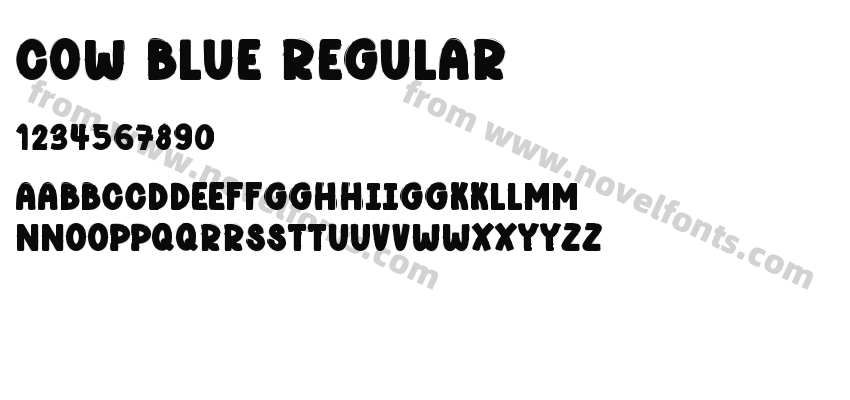 Cow Blue RegularPreview