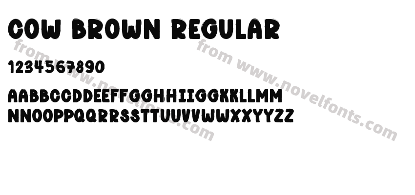 Cow Brown RegularPreview