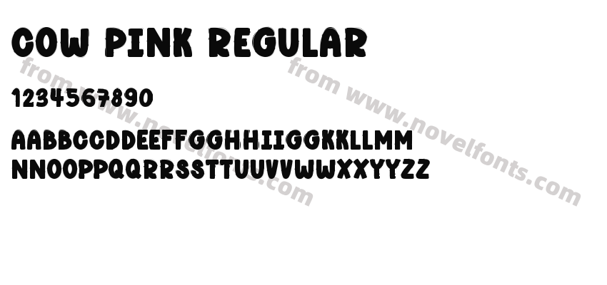 Cow Pink RegularPreview