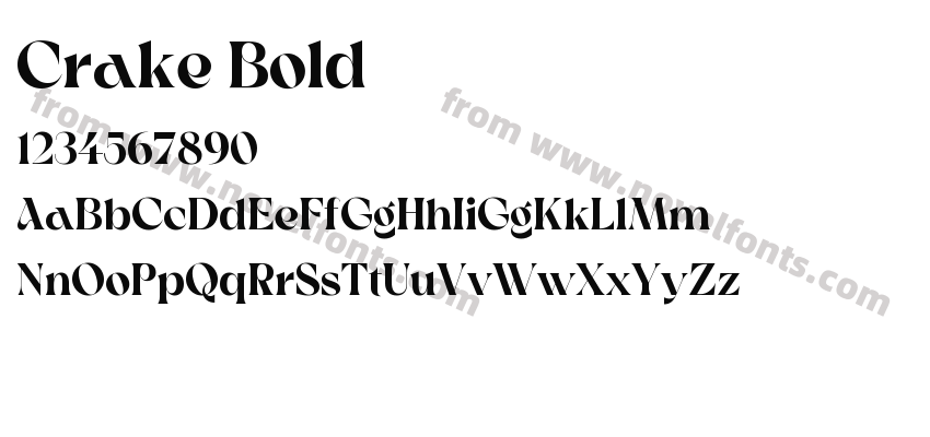 Crake BoldPreview