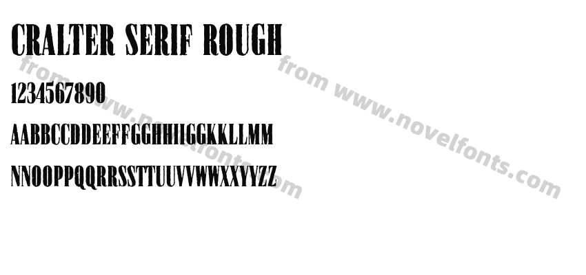 Cralter Serif RoughPreview