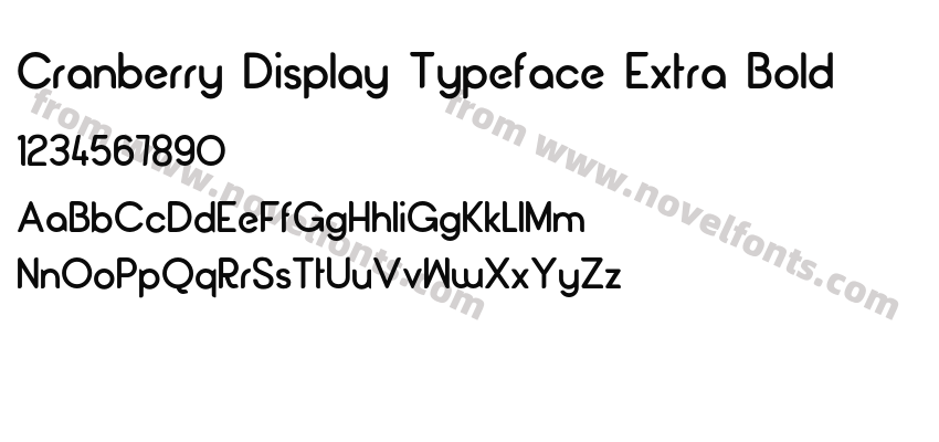 Cranberry Display Typeface Extra BoldPreview