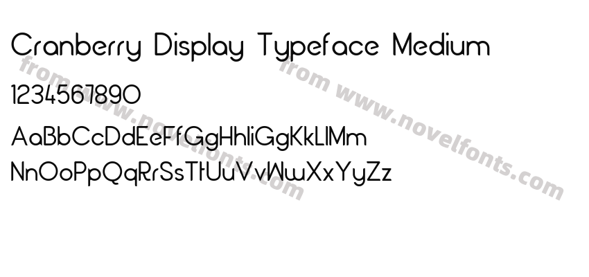 Cranberry Display Typeface MediumPreview