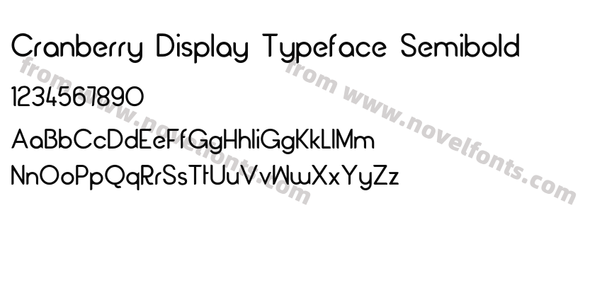 Cranberry Display Typeface SemiboldPreview