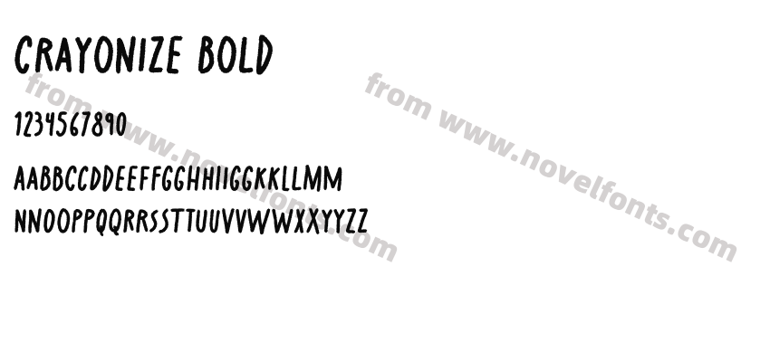 Crayonize BoldPreview