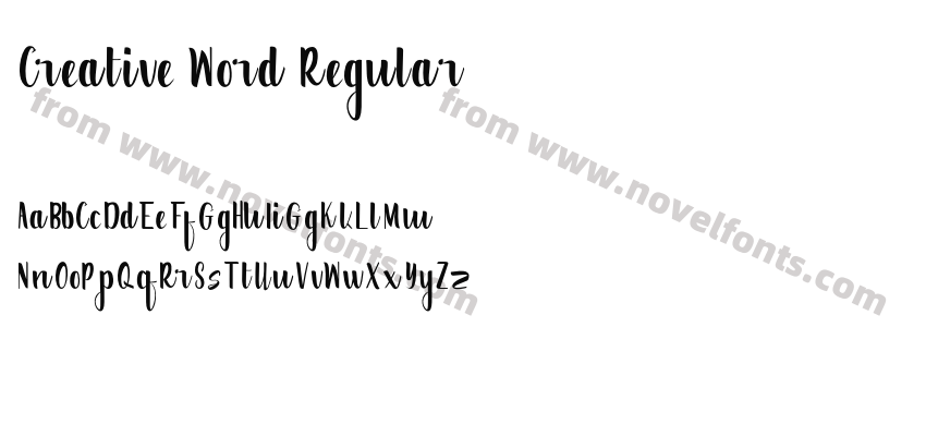 Creative Word RegularPreview