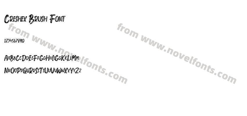Creshex Brush FontPreview