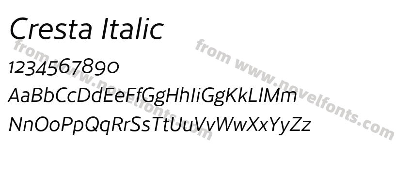 Cresta ItalicPreview